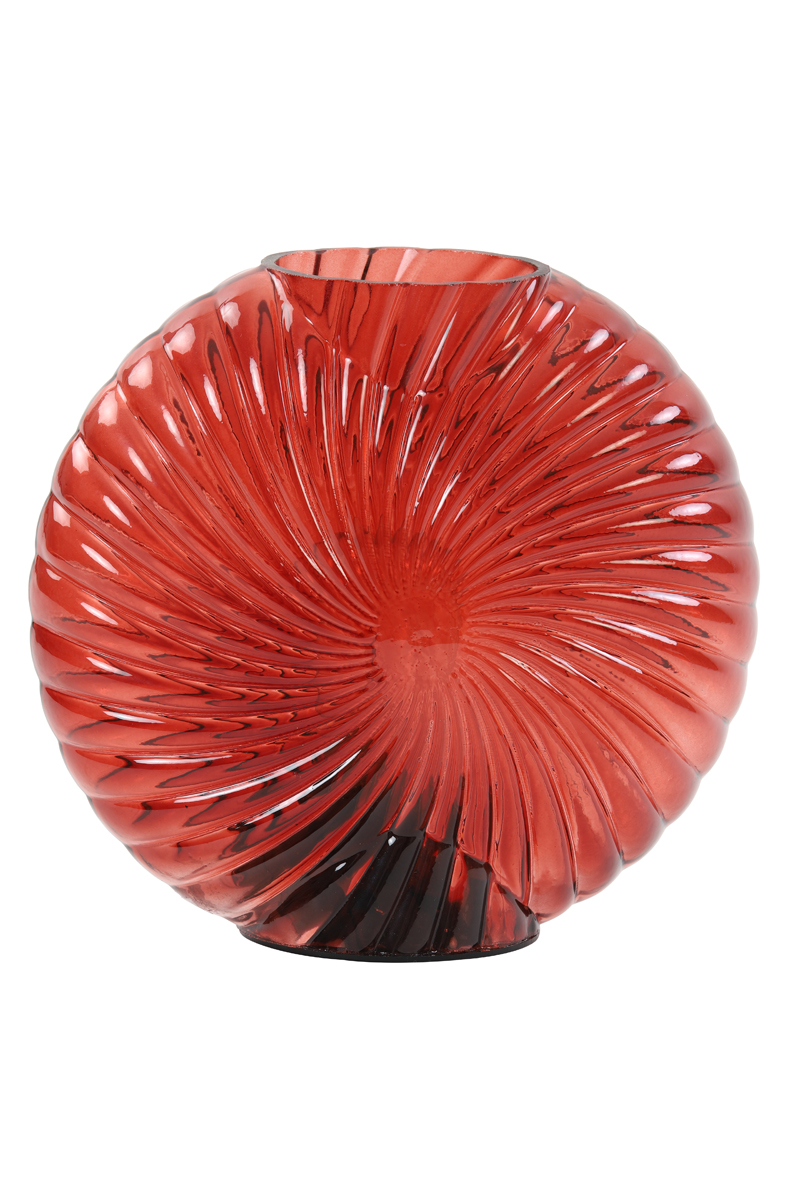 Table lamp LED 20x9x20 cm MILADO glass red
