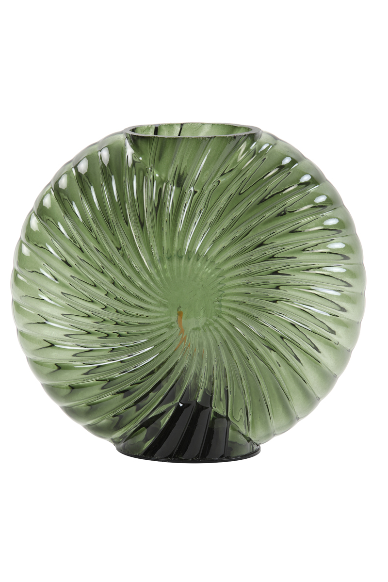 Table lamp LED 20x9x20 cm MILADO glass green