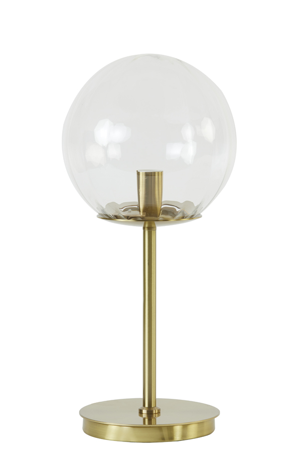 Table lamp Ø20x43 cm MAGDALA glass clear+gold