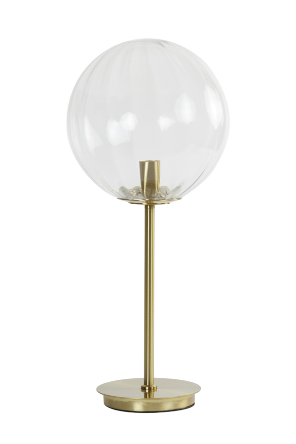 Table lamp Ø25x53 cm MAGDALA glass clear+gold