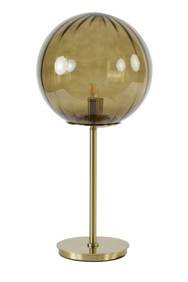 Table lamp Ø25x53 cm MAGDALA glass brown+gold