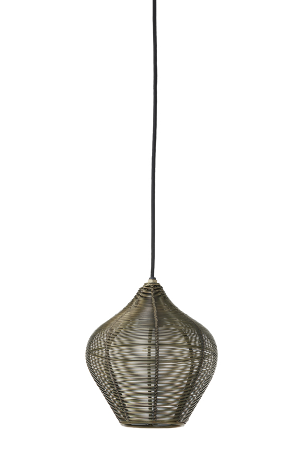 Hanging lamp Ø20x22 cm ALVARO antique bronze