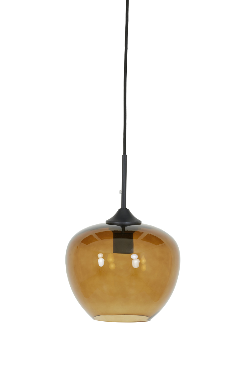 Hanging lamp Ø23x18 cm MAYSON glass brown+black