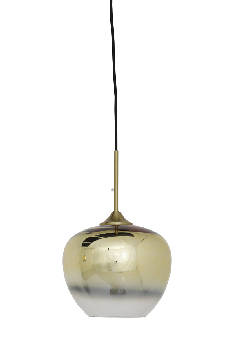 Hanging lamp Ø23x18 cm MAYSON glass gold-clear+gold