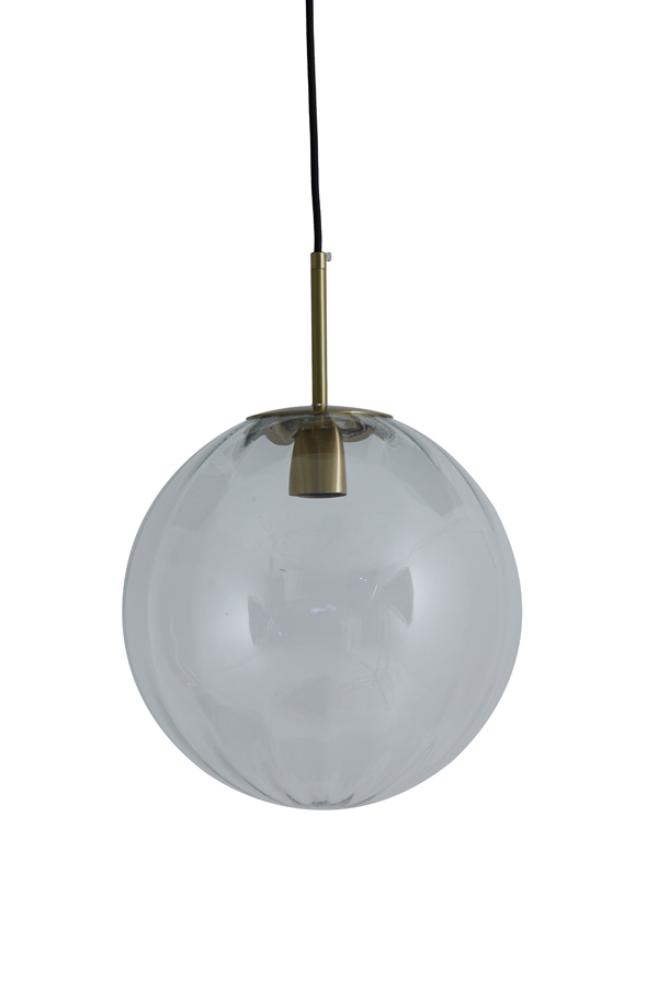 Hanging lamp Ø30 cm MAGDALA glass clear+gold