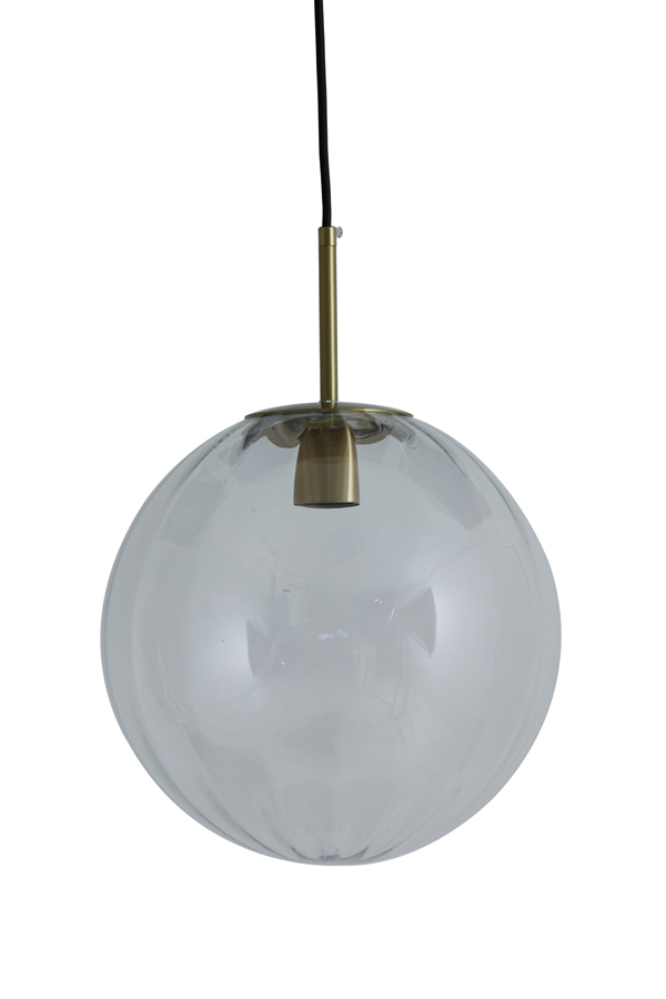 Hanging lamp Ø40 cm MAGDALA glass clear+gold