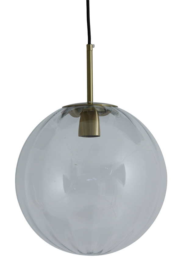 Hanging lamp Ø48 cm MAGDALA glass clear+gold