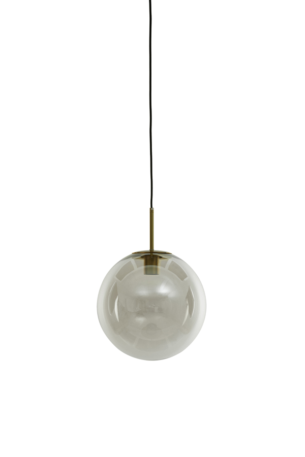 Hanging lamp Ø40 cm MEDINA antique bronze+glass clear