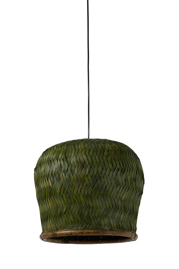 Hanging lamp Ø40x36 cm PATUK bamboo green