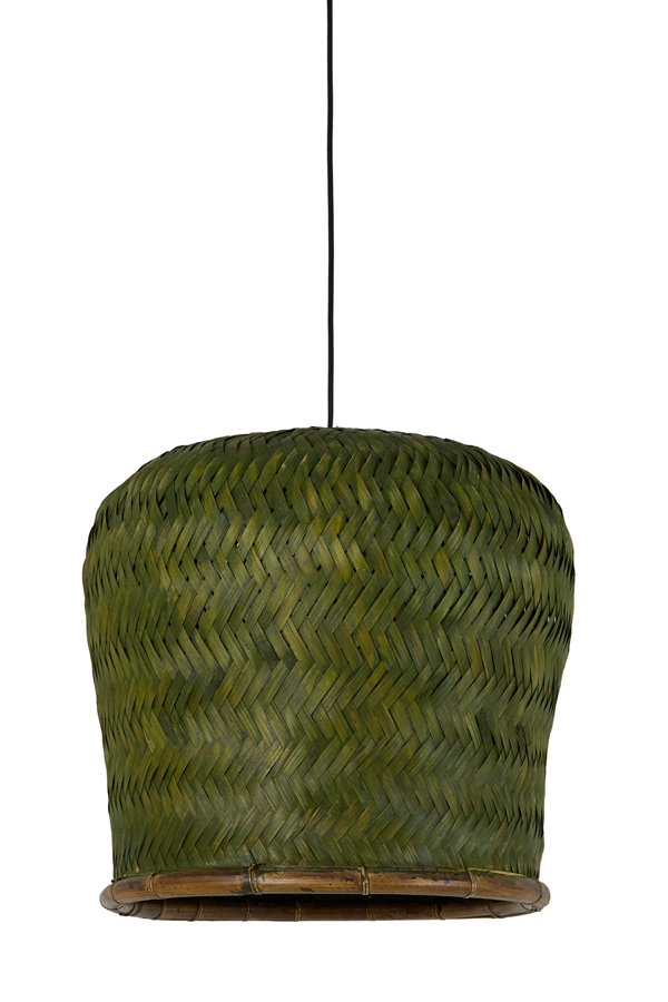 Hanging lamp Ø50x42 cm PATUK bamboo green