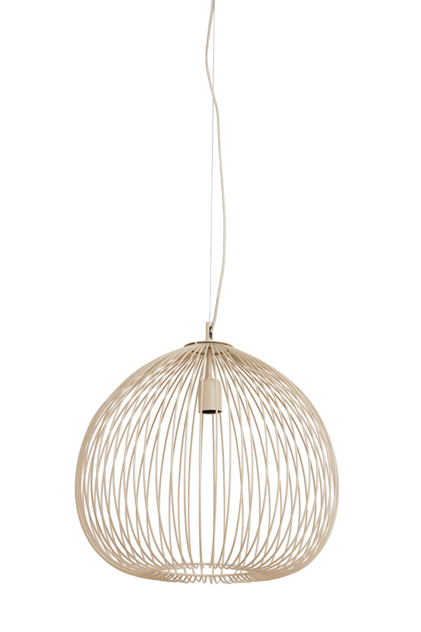 Hanging lamp Ø45x45 cm RILANA matt beige