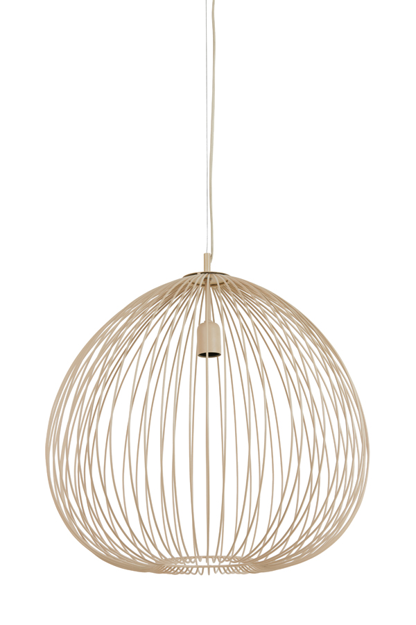 Hanging lamp Ø56x55 cm RILANA matt beige