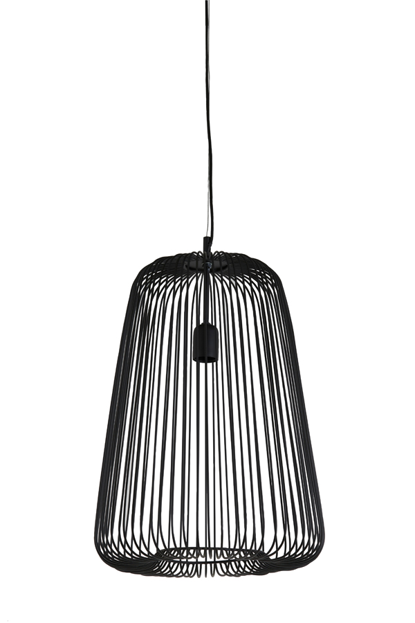 Hanging lamp Ø35x55 cm RILANU matt black