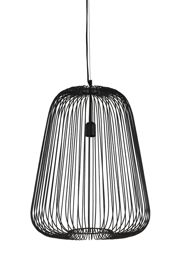 Hanging lamp Ø47x64 cm RILANU matt black