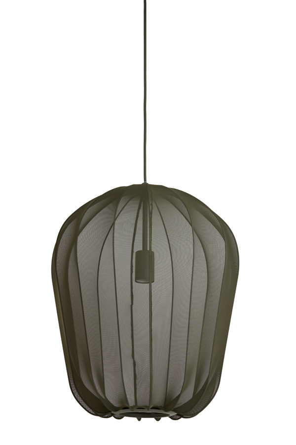 Hanging lamp Ø42x50 cm PLUMERIA dark green