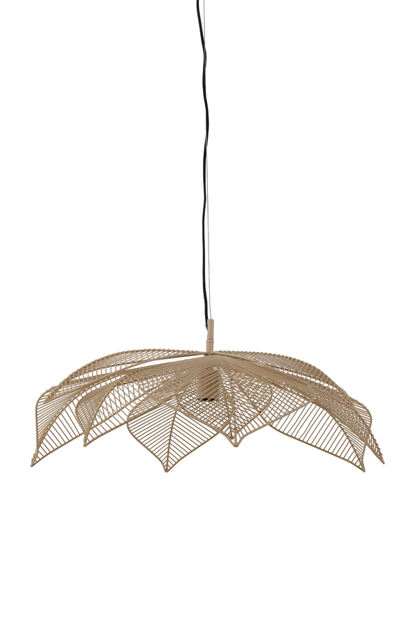 Hanging lamp Ø72x29 cm PAVAS matt beige