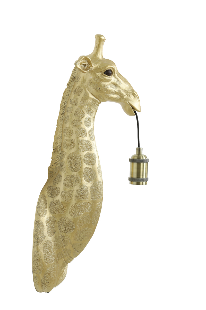 Wall lamp 20,5x19x61 cm GIRAFFE gold