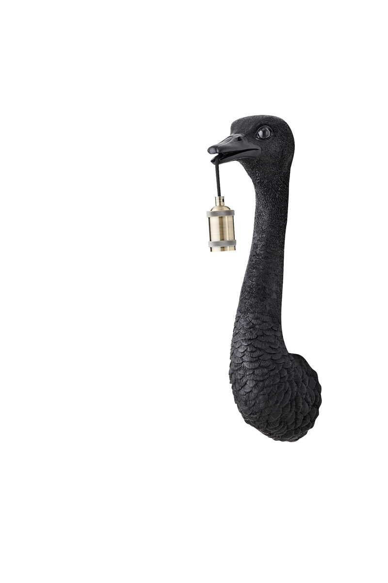 Wall lamp 18x15,5x57,5 cm OSTRICH matt black