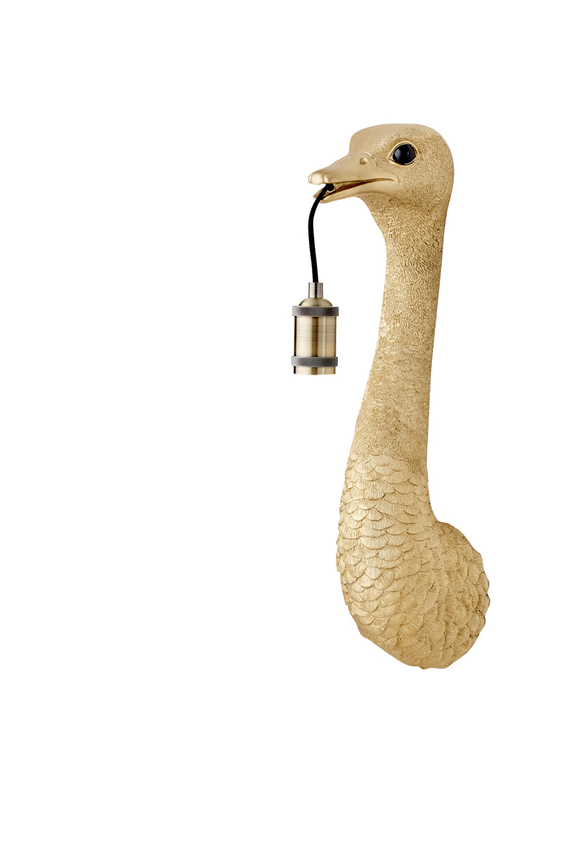 Wall lamp 18x15,5x57,5 cm OSTRICH gold