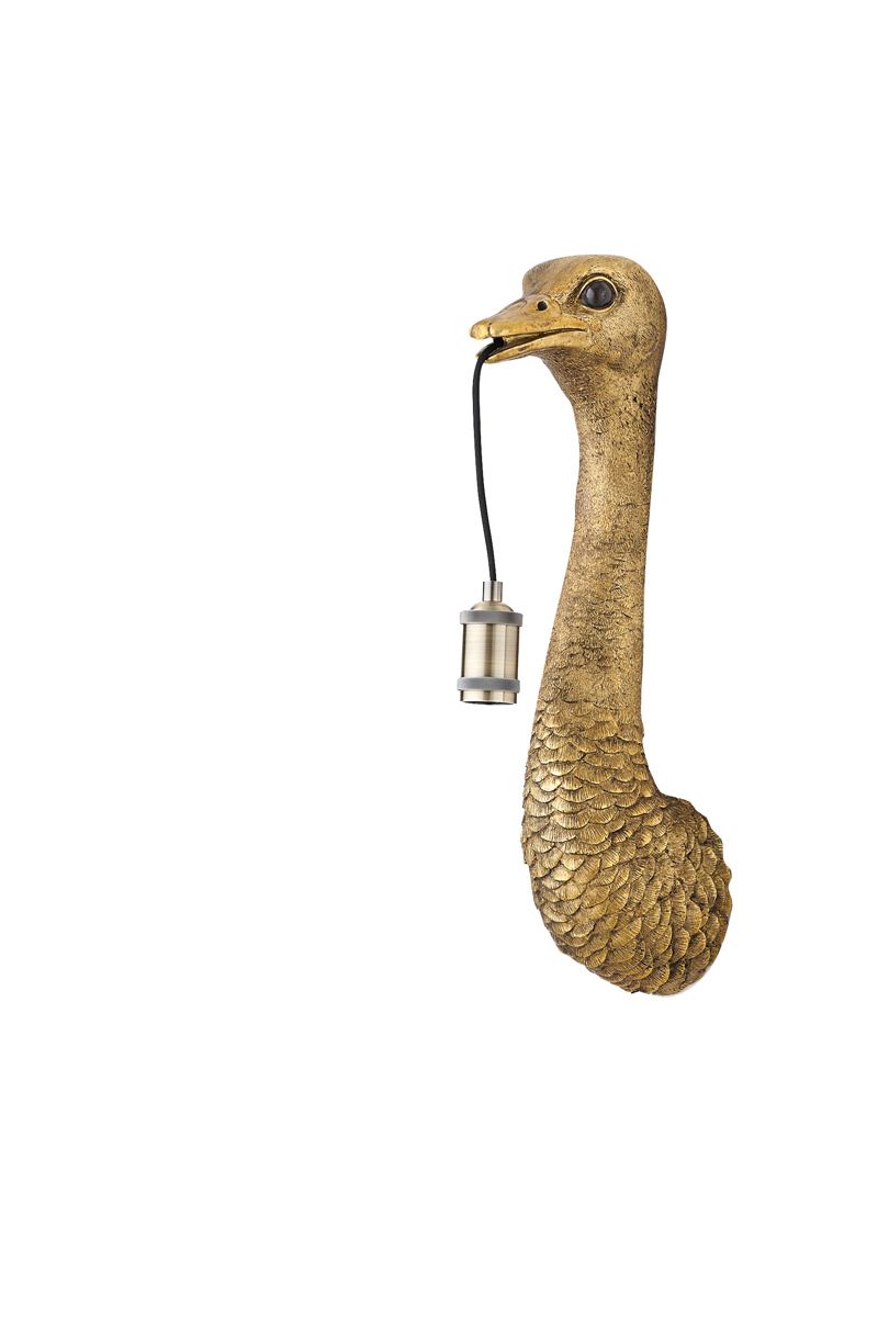 Wall lamp 18x15,5x57,5 cm OSTRICH antique bronze