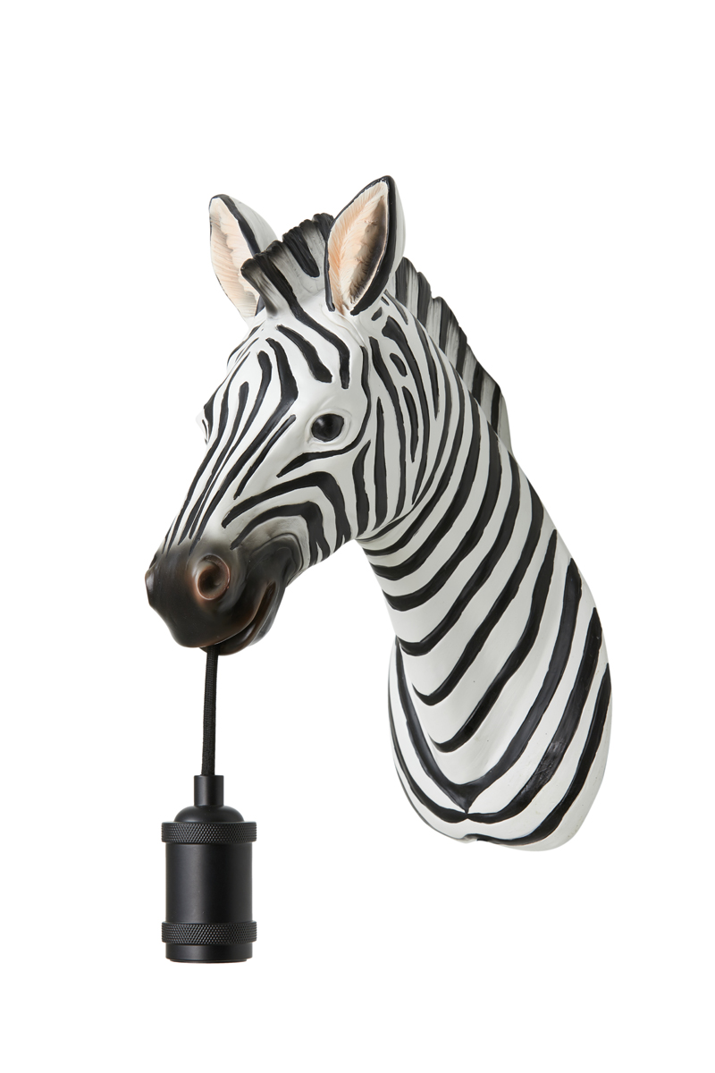 Wall lamp 34,5x16x24,5 cm ZEBRA black-white