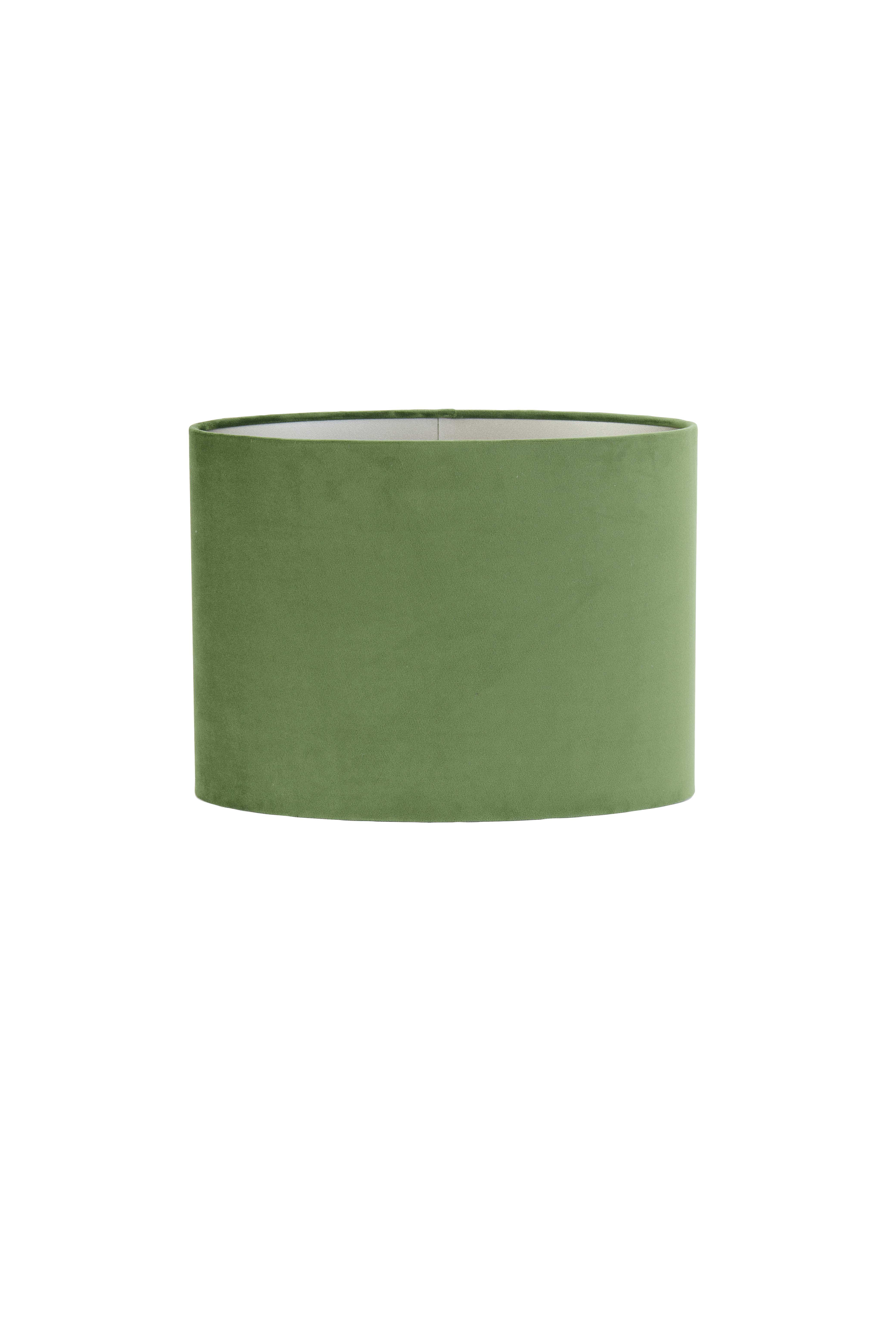 Shade oval straight slim 38-17,5-28 cm VELOURS dusty green