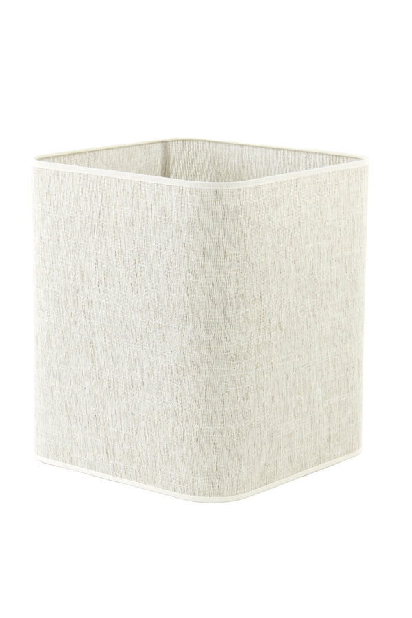 Shade square round high 30-30-35 cm BRESKA pearl white