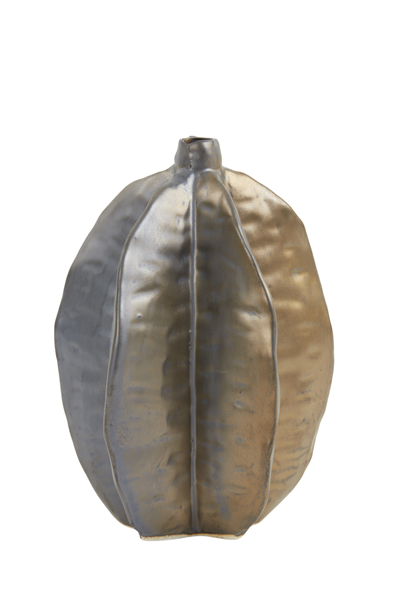 Vase deco Ø12,5x17,5 cm AKOSI ceramics matt copper
