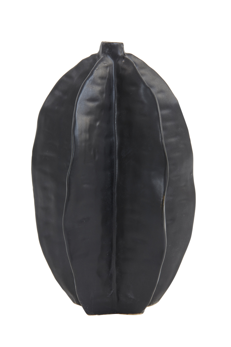 Vase deco Ø12,5x20 cm AKOSI ceramics matt black