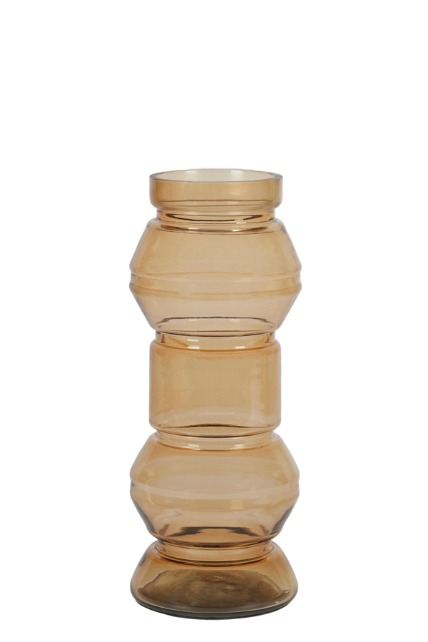 Vase deco Ø15x37 cm MOKI ocher yellow