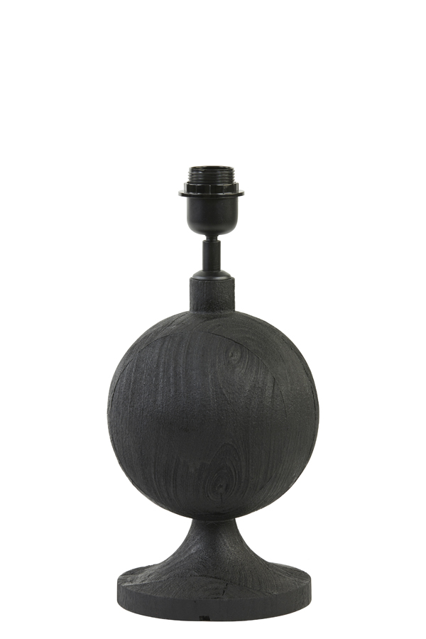 Lamp base Ø18x28 cm TOMASSO wood matt black
