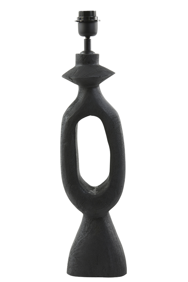 Lamp base 14x12x50 cm DJANGO wood matt black