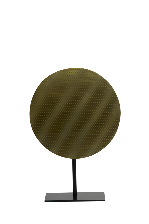 Ornament on base 30x10x43 cm RASIM light gold+black