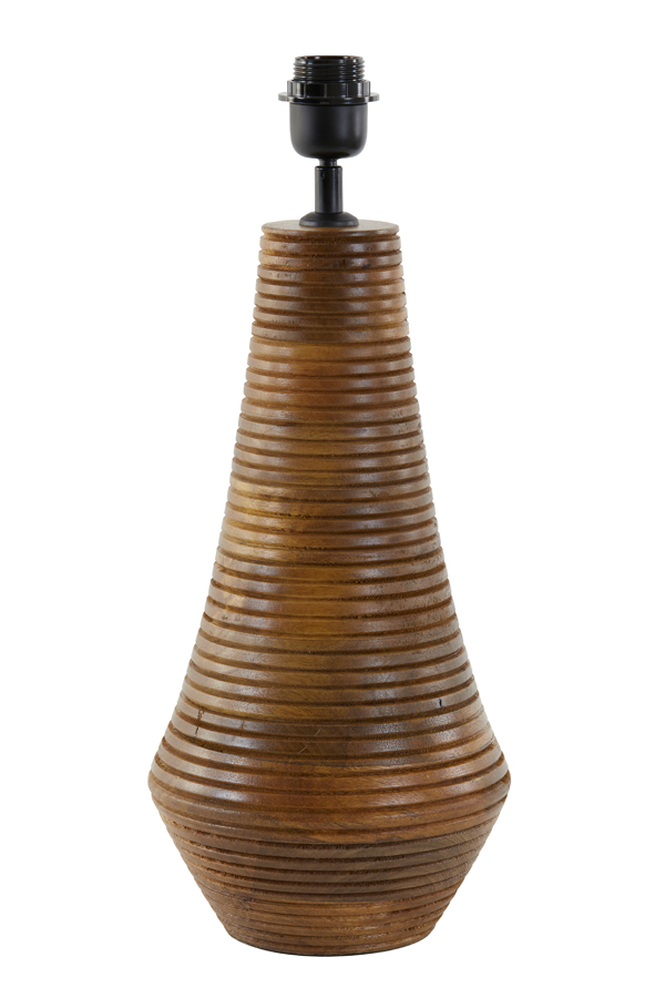 Lamp base Ø20x41 cm PATRICIA wood oil brown