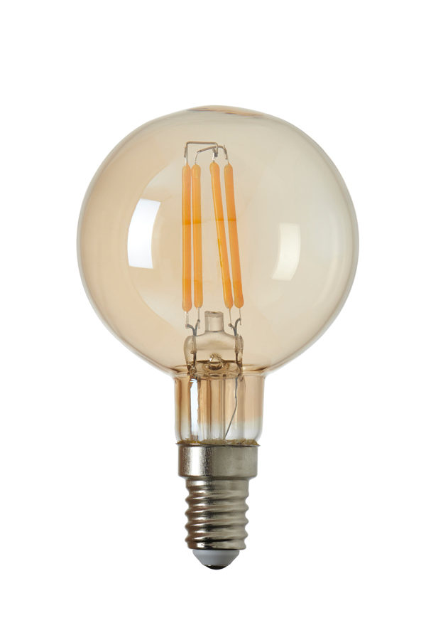 LED globe Ø6 cm LIGHT 4W amber E14