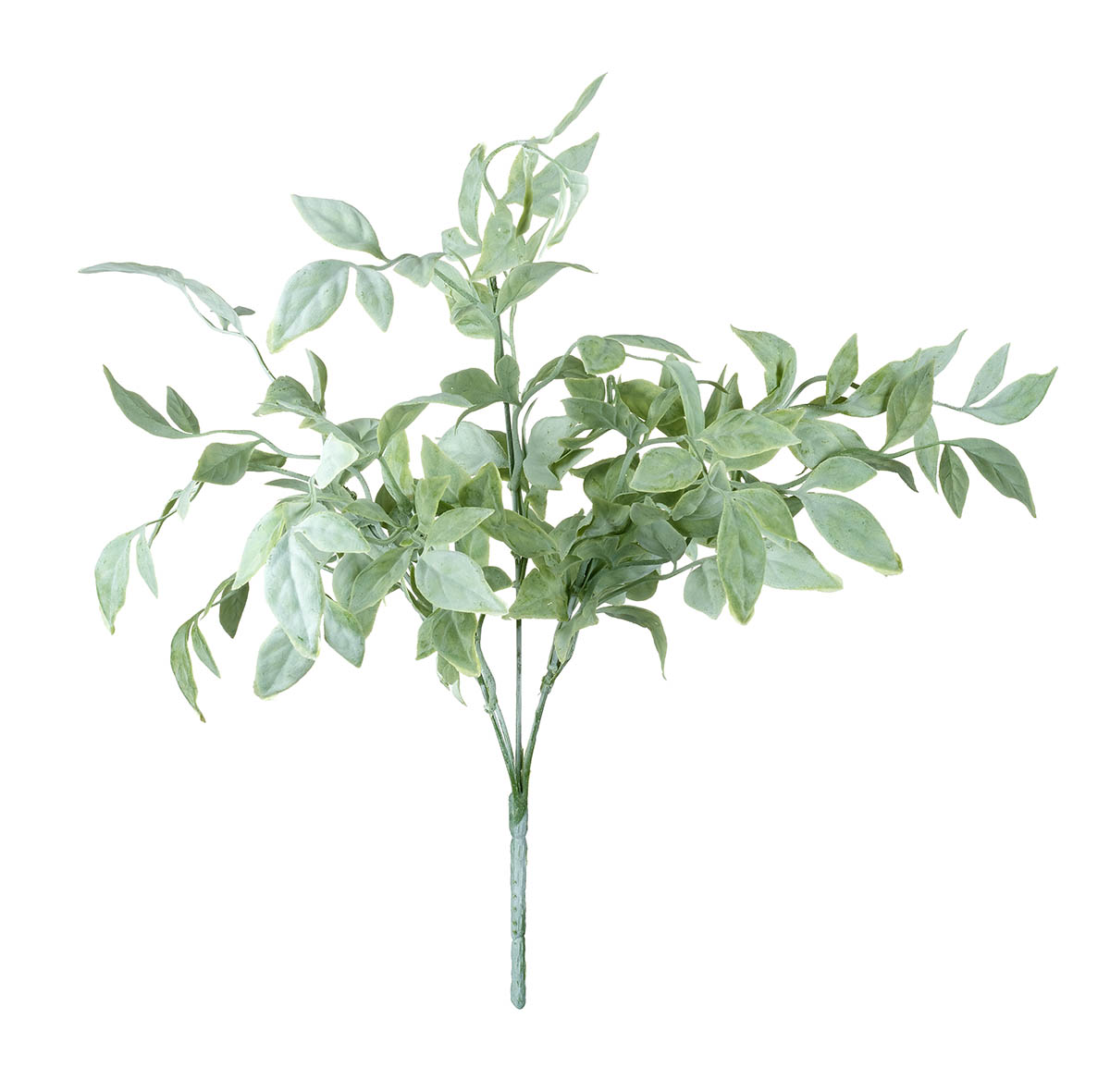 LEAF BUSH FLOCKED GREEN H400X370MM