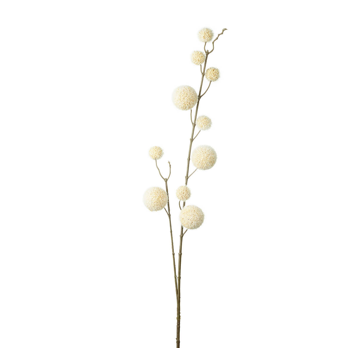 Flower stem 18x6x85 cm POM POM light brown