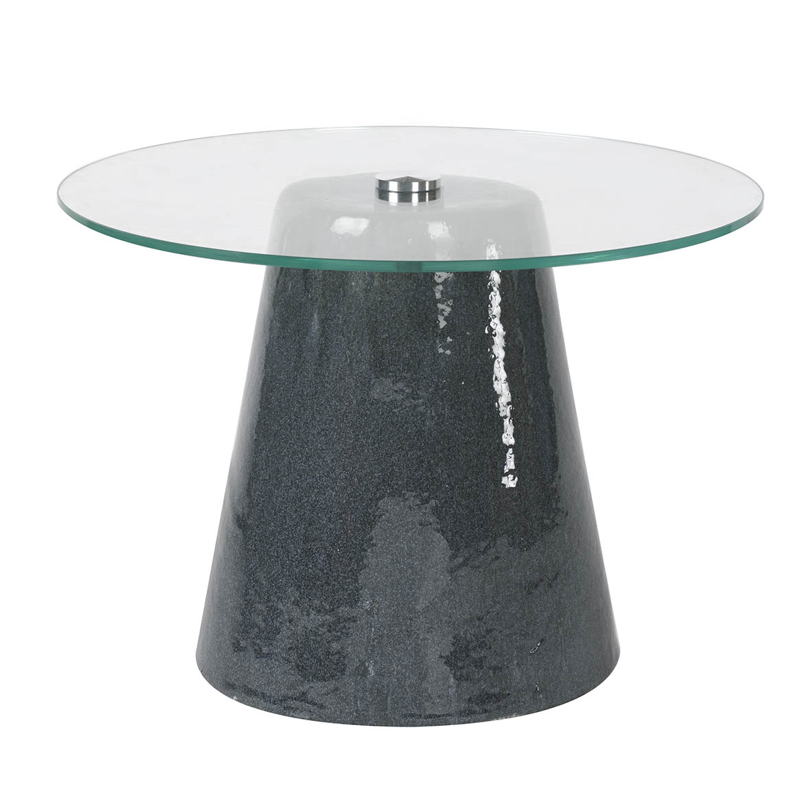 Side table Ø51x37 cm LISBON black