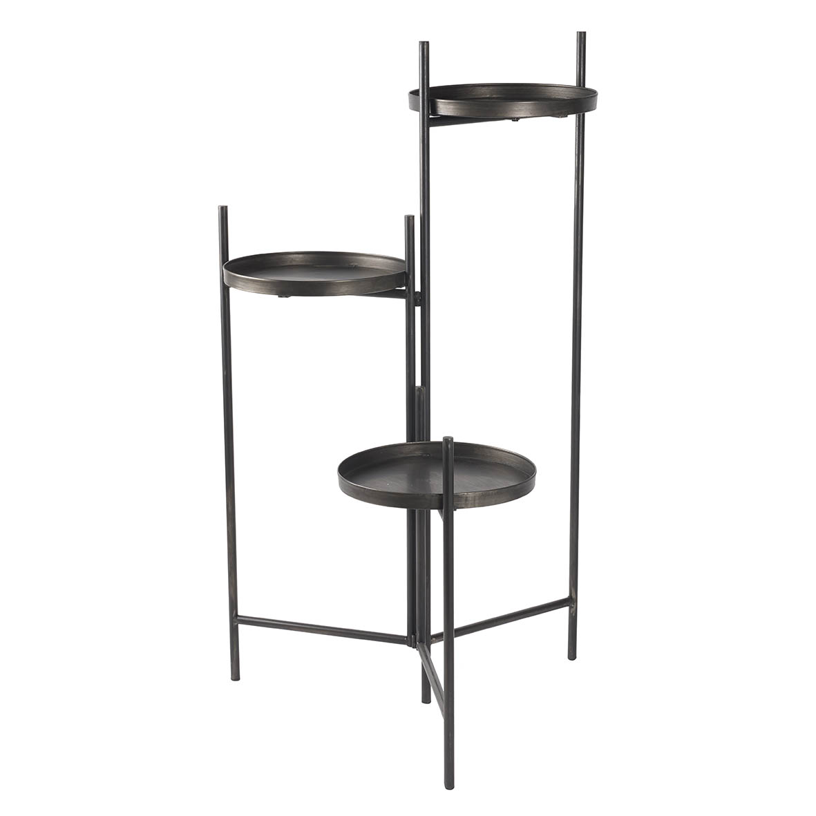 Plant stand 35x31x110 cm JERRY black metal