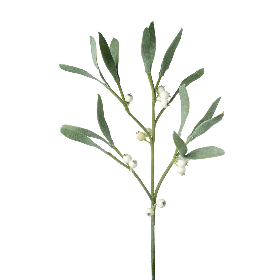 Stem 10x4x75 cm MISTLETOE white green