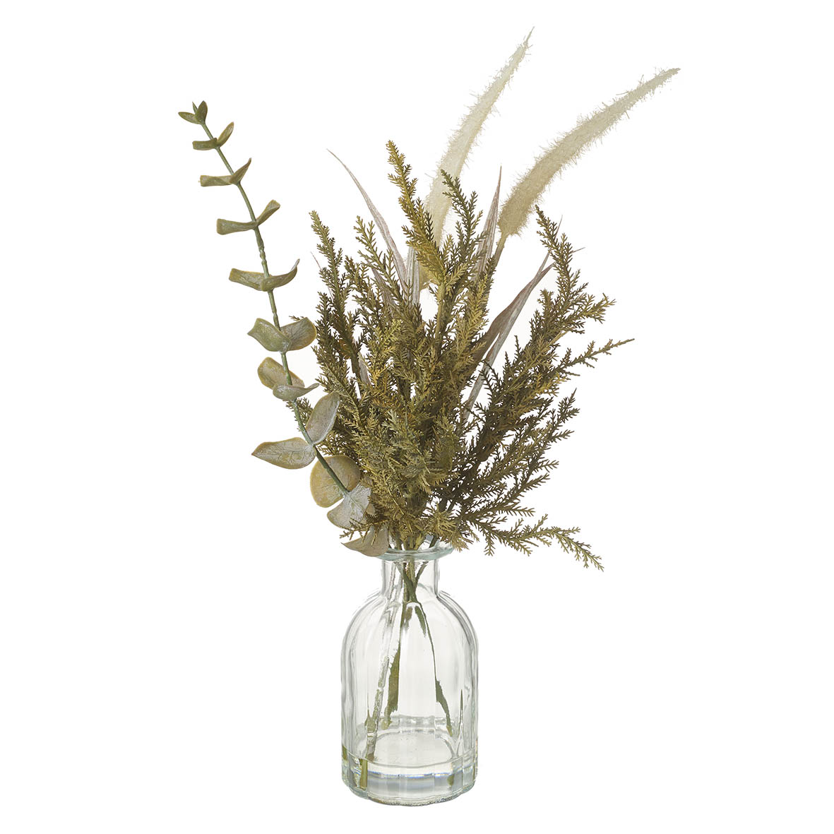 Vase 46x11x46 cm DRIED FLORAL ARRANGEMENT green