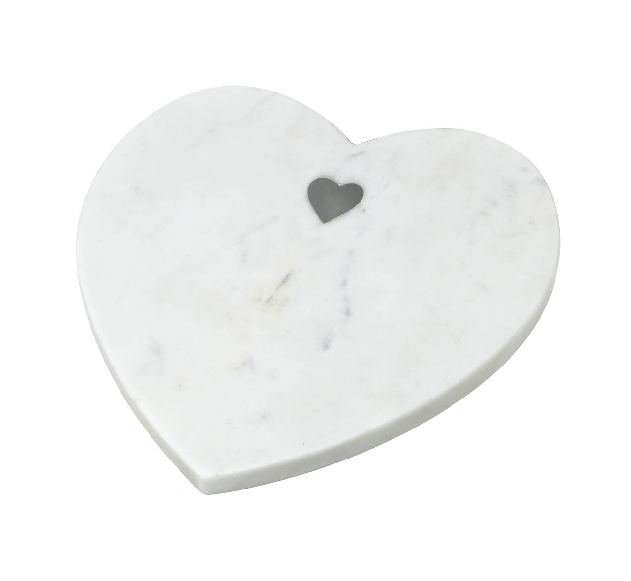HEART BOARD WHITE H210X210MM MARBLE