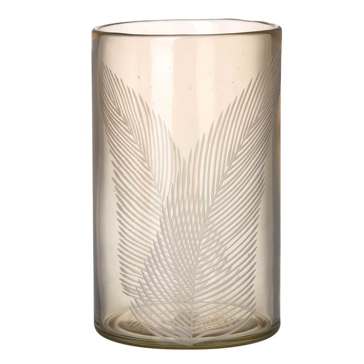 Hurricane Ø15x25 cm FERN glass pink