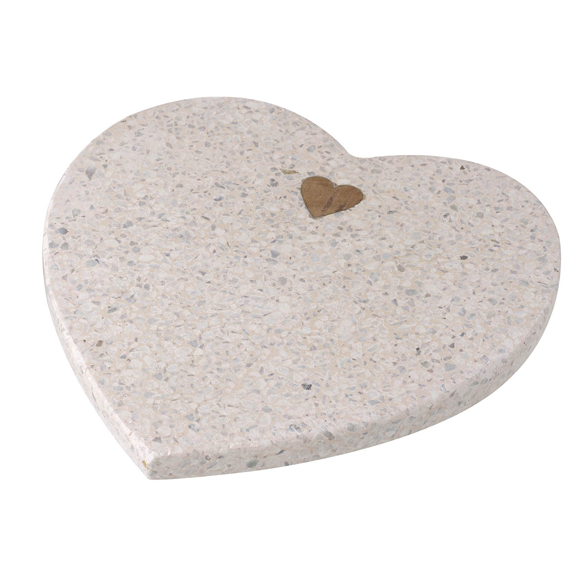 Board 21x21x1,5 cm TERRAZZO HEART pink