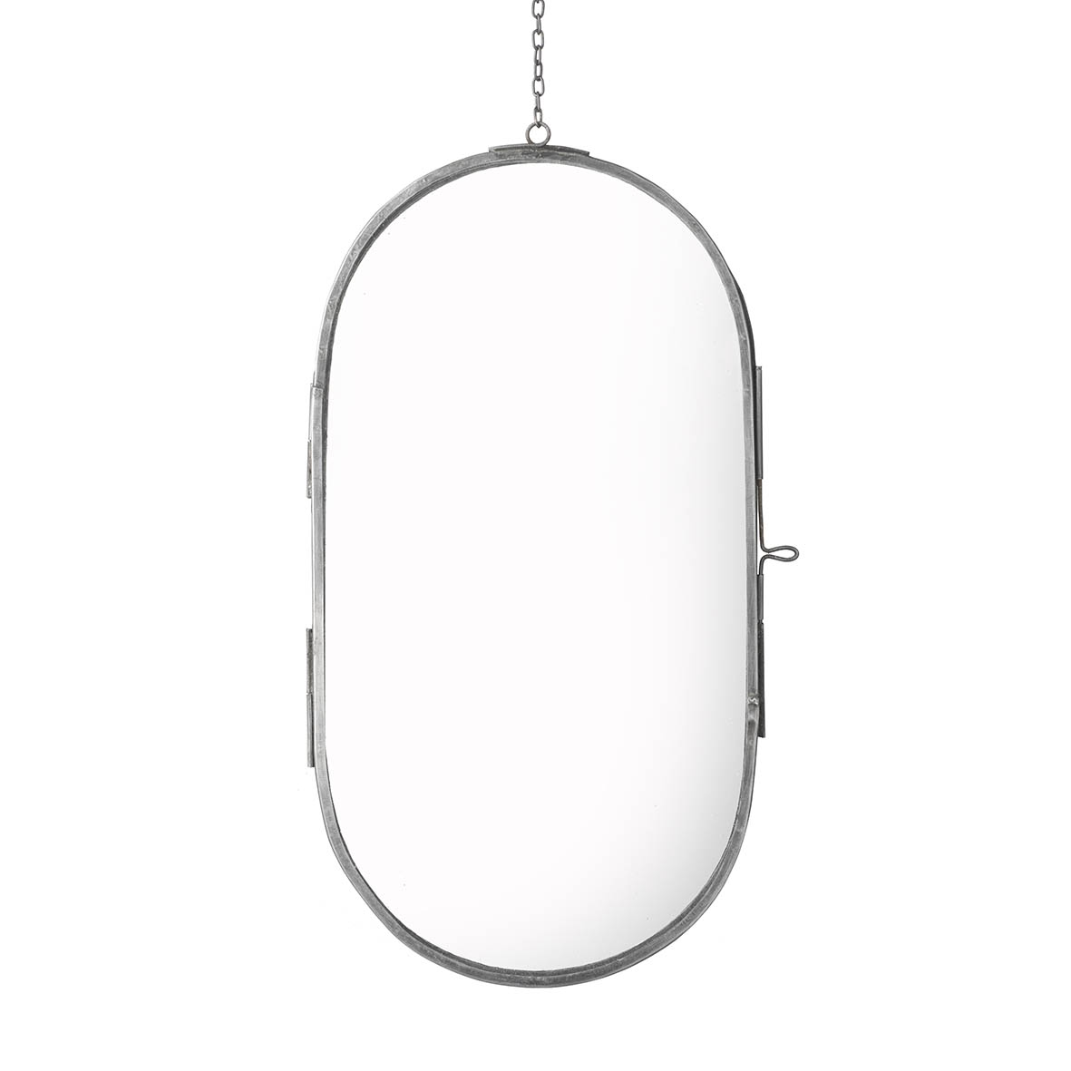 Hanging Photo Frame 31x17x1 cm OVAL grey