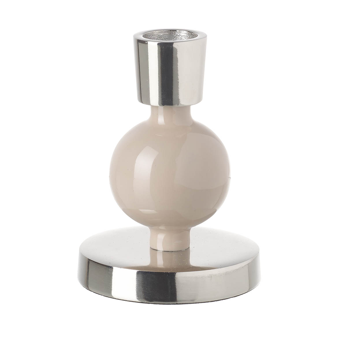 Candlestick Ø8x11 cm ANYA blush aluminium