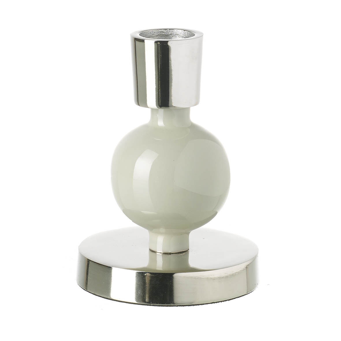 Candlestick Ø8x11 cm ANYA sage aluminium