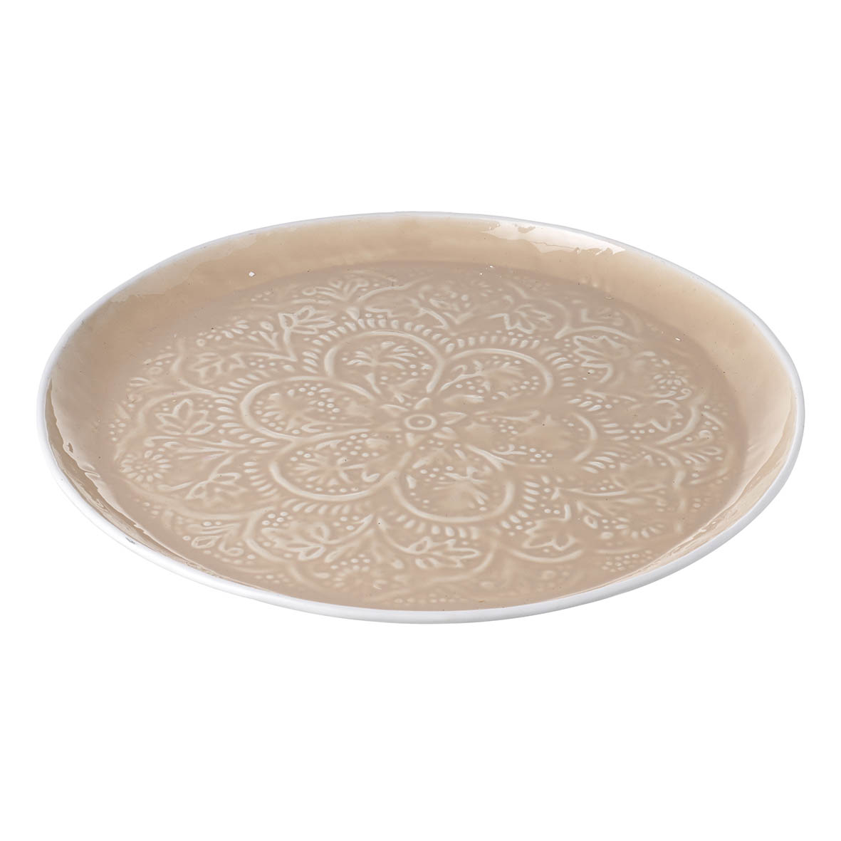 Tray Ø35x1 cm ANYA blush aluminium