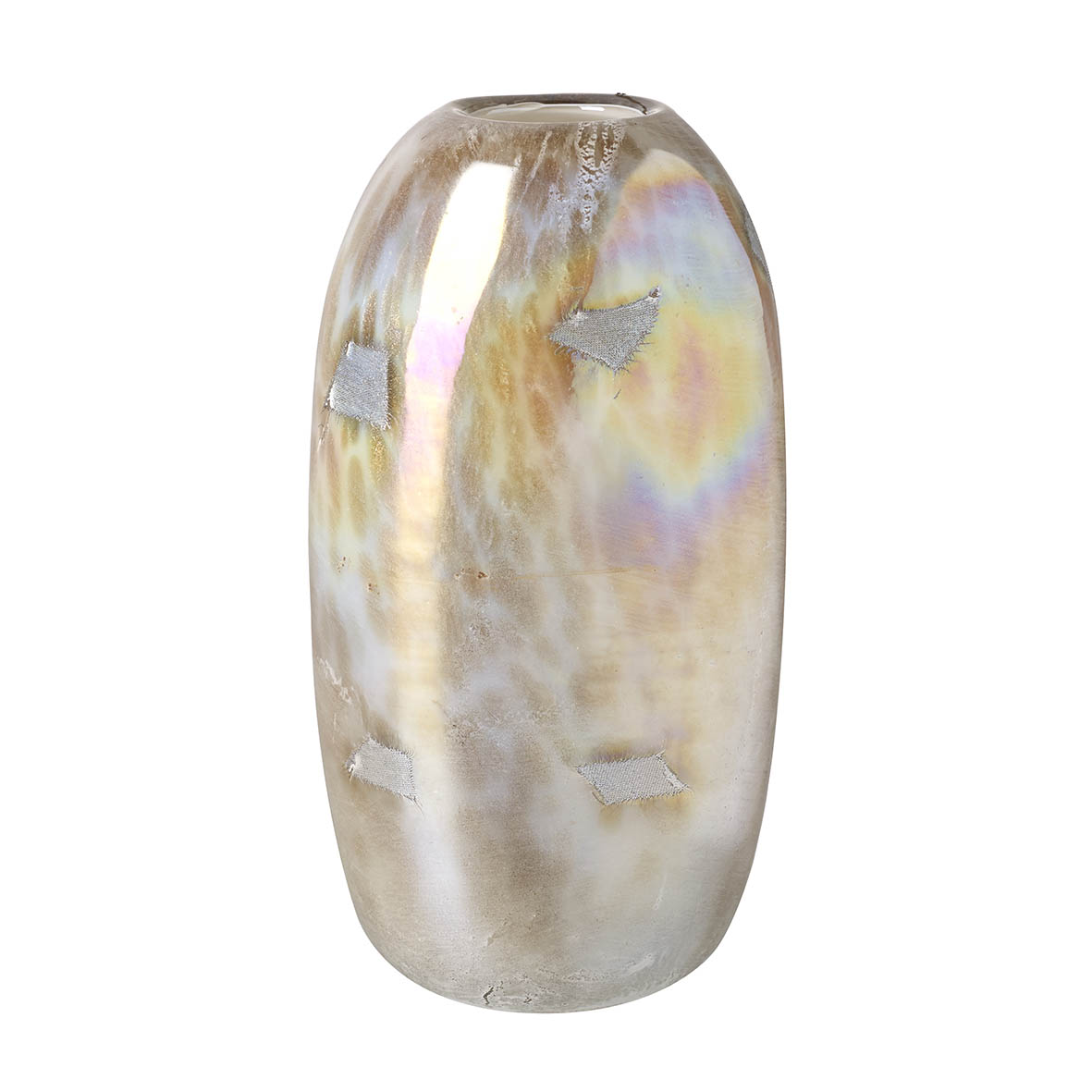 Vase 16x13,5x29 cm JUPITER pink lustre glass