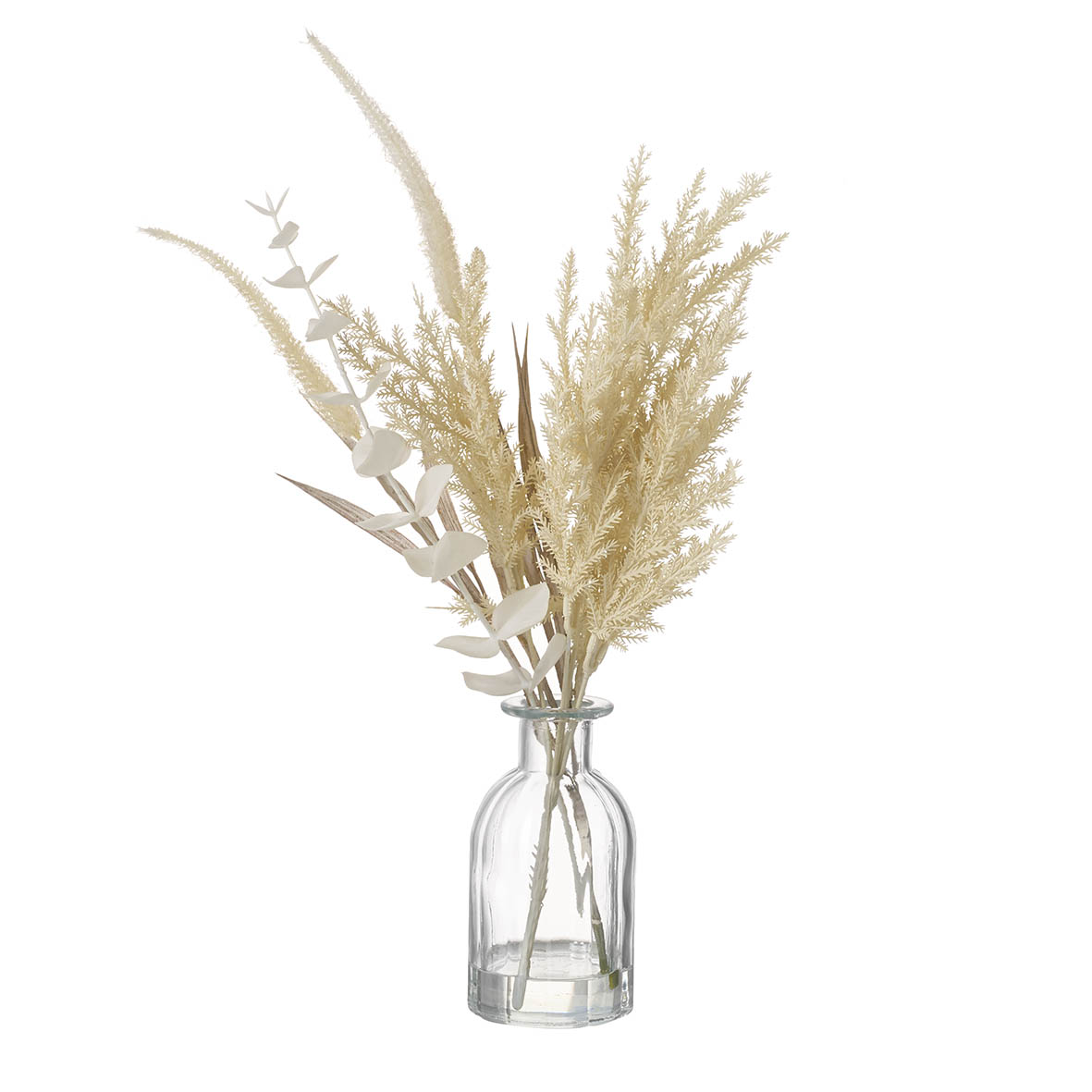 Arrangement in vase Ø20x52 cm DRY FLORAL cream